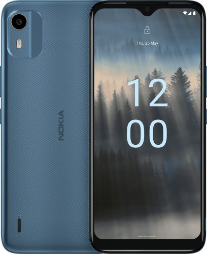 Nokia C12 2GB/64GB Dual SIM kártyafüggetlen érintőképernyős okostelefon, Cyan