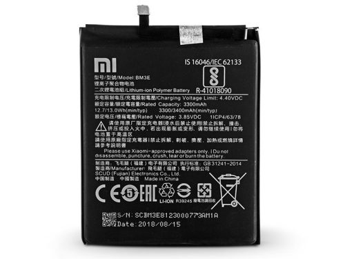 Xiaomi BM3E gyári akkumulátor Li-Ion Polymer 3400mAh (Mi 8)