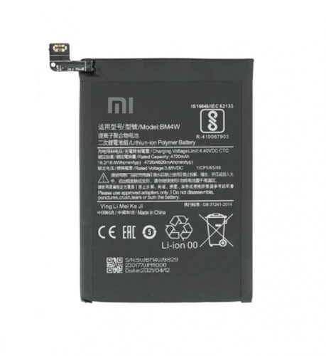 Xiaomi BM4W gyári akkumulátor Li-Ion Polymer 4820mAh (Xiaomi Mi 10T lite 5G)