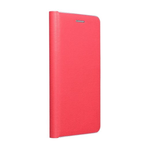 Xiaomi Redmi Note 10 Pro elegáns könyvtok fémkerettel, piros
