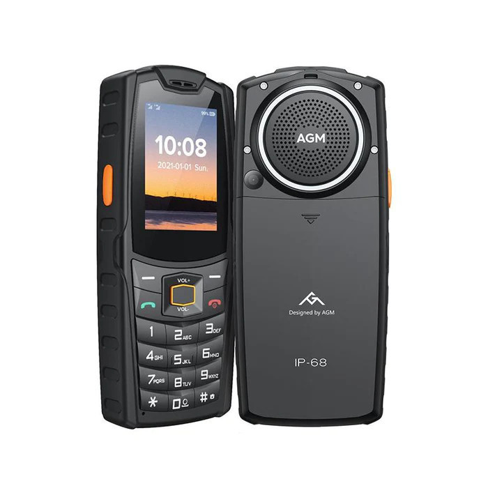 AGM M6 4G ütés- és vízálló kártyafüggetlen mobiltelefon, fekete