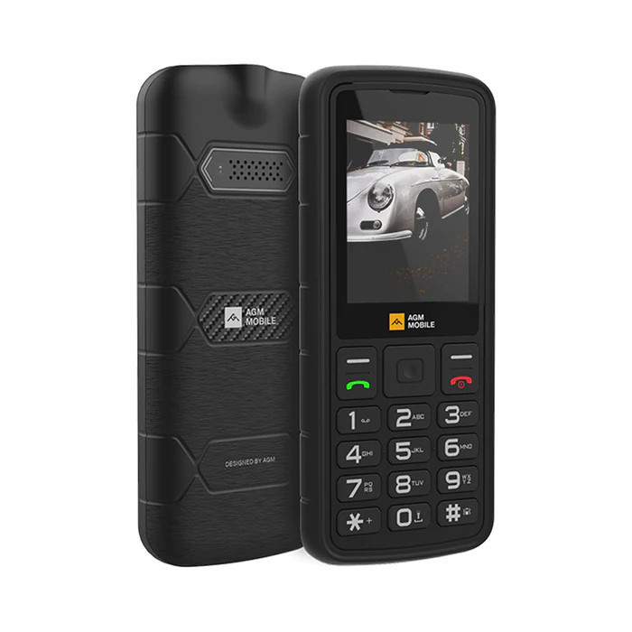 AGM M9 4G ütés- és vízálló kártyafüggetlen mobiltelefon, fekete