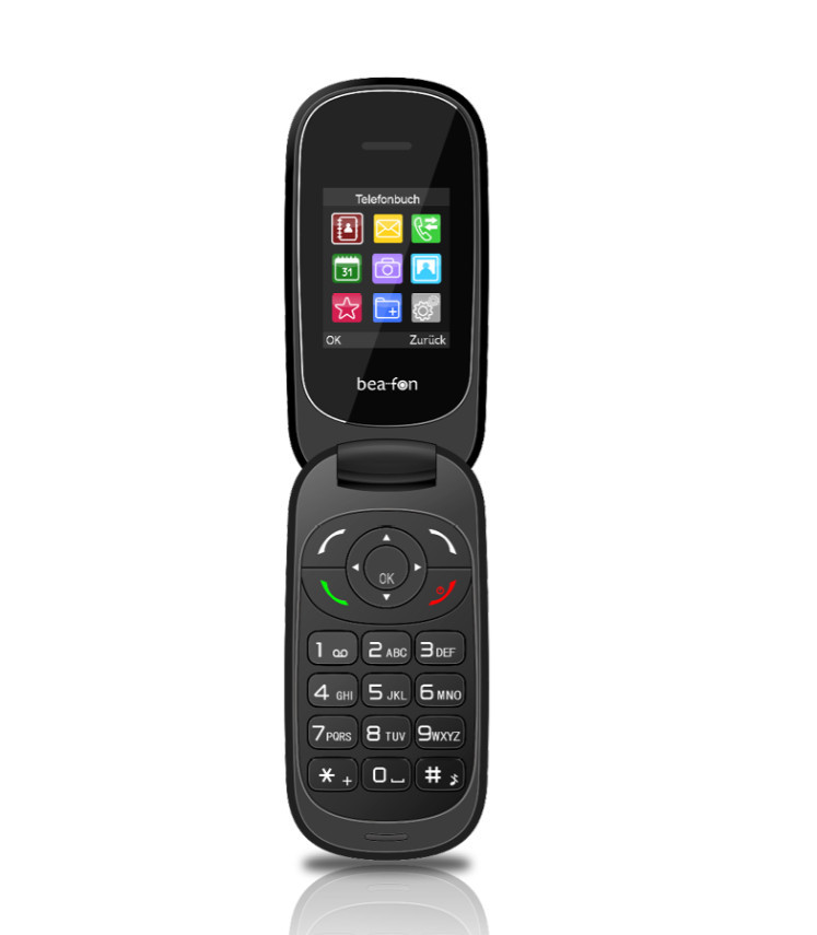 Beafon C220 kinyitható kártyafüggetlen fekete mobiltelefon